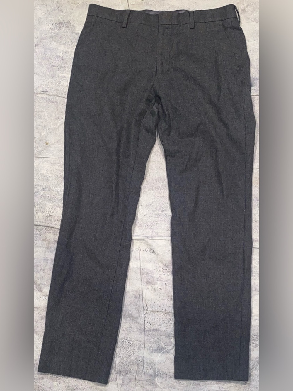 J Crew Ludlow Wool Cotton Flannel Dress Pants Slacks Trouser Office Work Gray 30